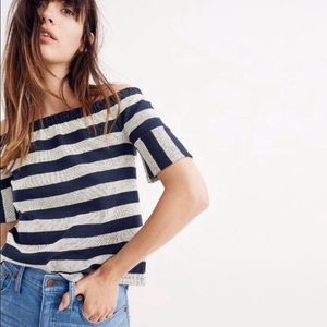🎉3xHP🤗 Madewell Off-the-Shoulder Textured Top